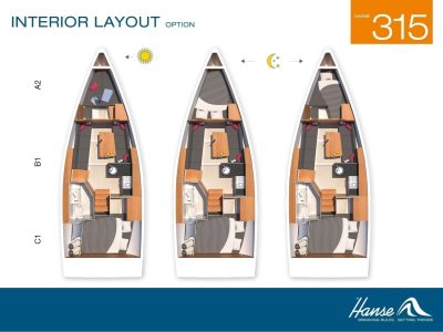 Layout Segelbåt Hanse 315