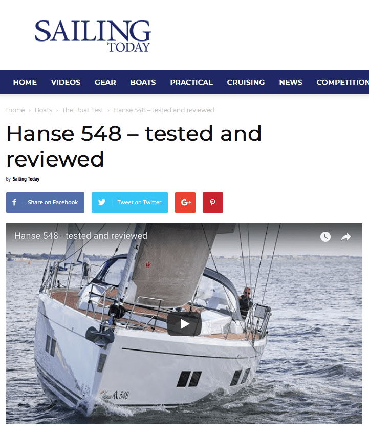 Hanse 548 test